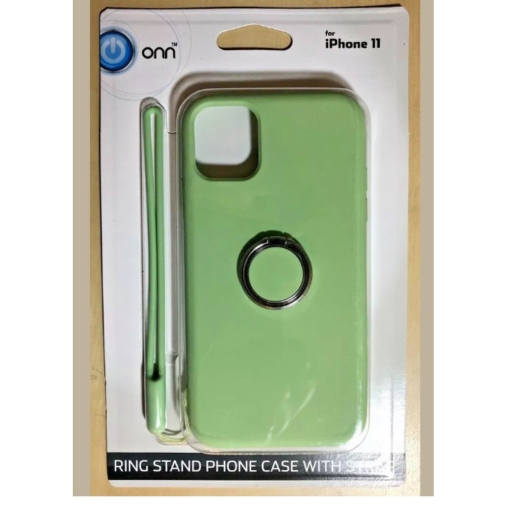 💜Onn iPhone 11 Ring Stand Phone Case with Strap